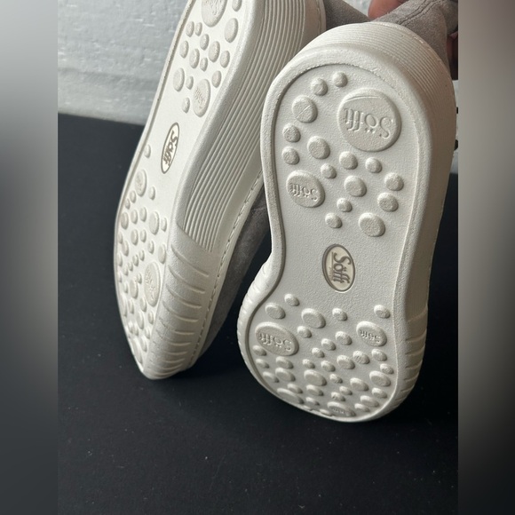 Sofft Gray Leather Ankle Boots Size 6 - Picture 6 of 6